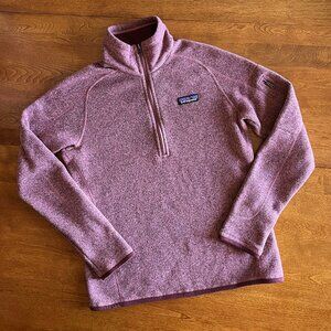 Patagonia mauve pink quarter-zip Better Sweater S